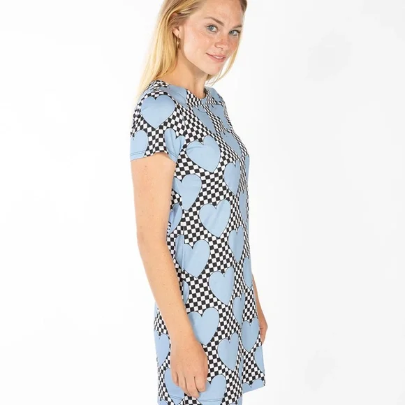 NWT MOSCHINO LOVE ALL OVER HEART DRESS - Picture 4 of 9